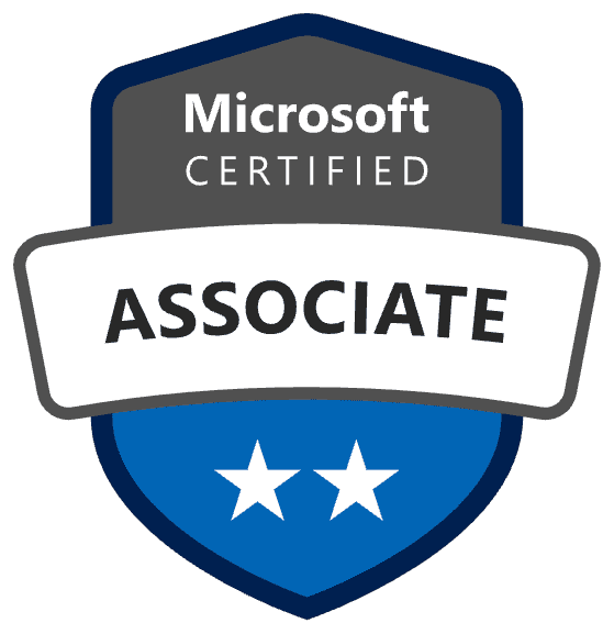 Microsoft Certified Associate badge